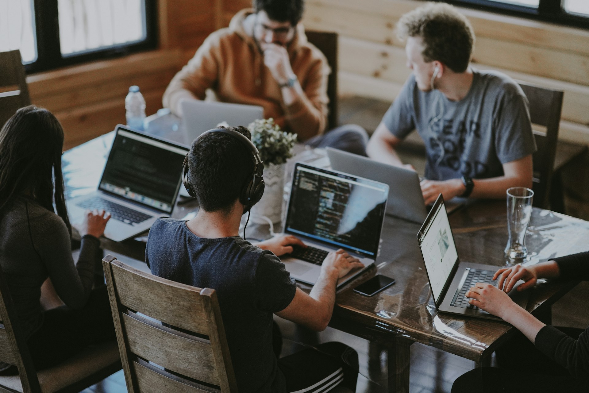The Softgene Tech team collaborating on a product build